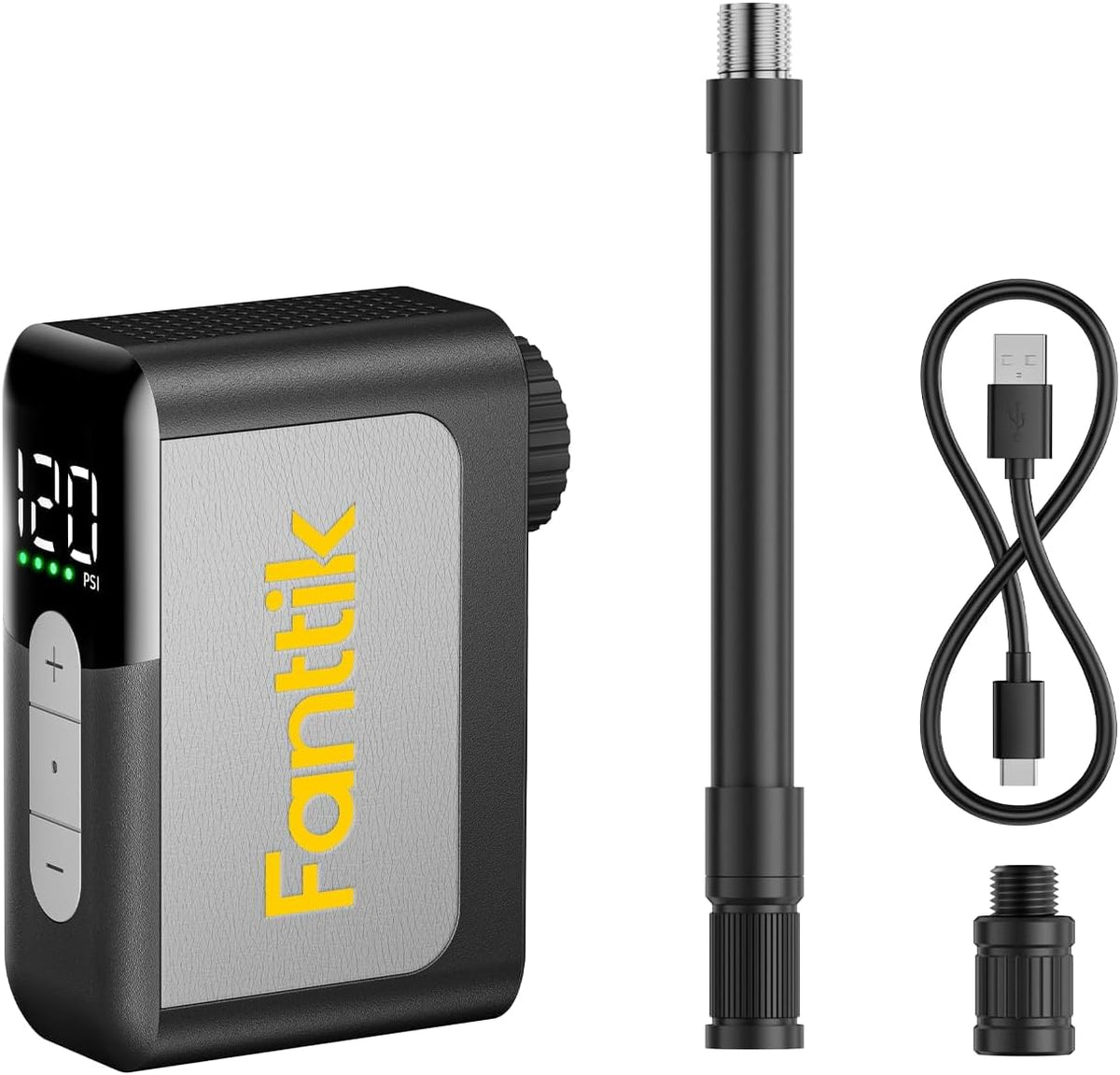 Fanttik X10 Ace Mini Bomba Eléctrica para Bicicleta, 120 PSI, 22 s para Inflar, Parada Automática