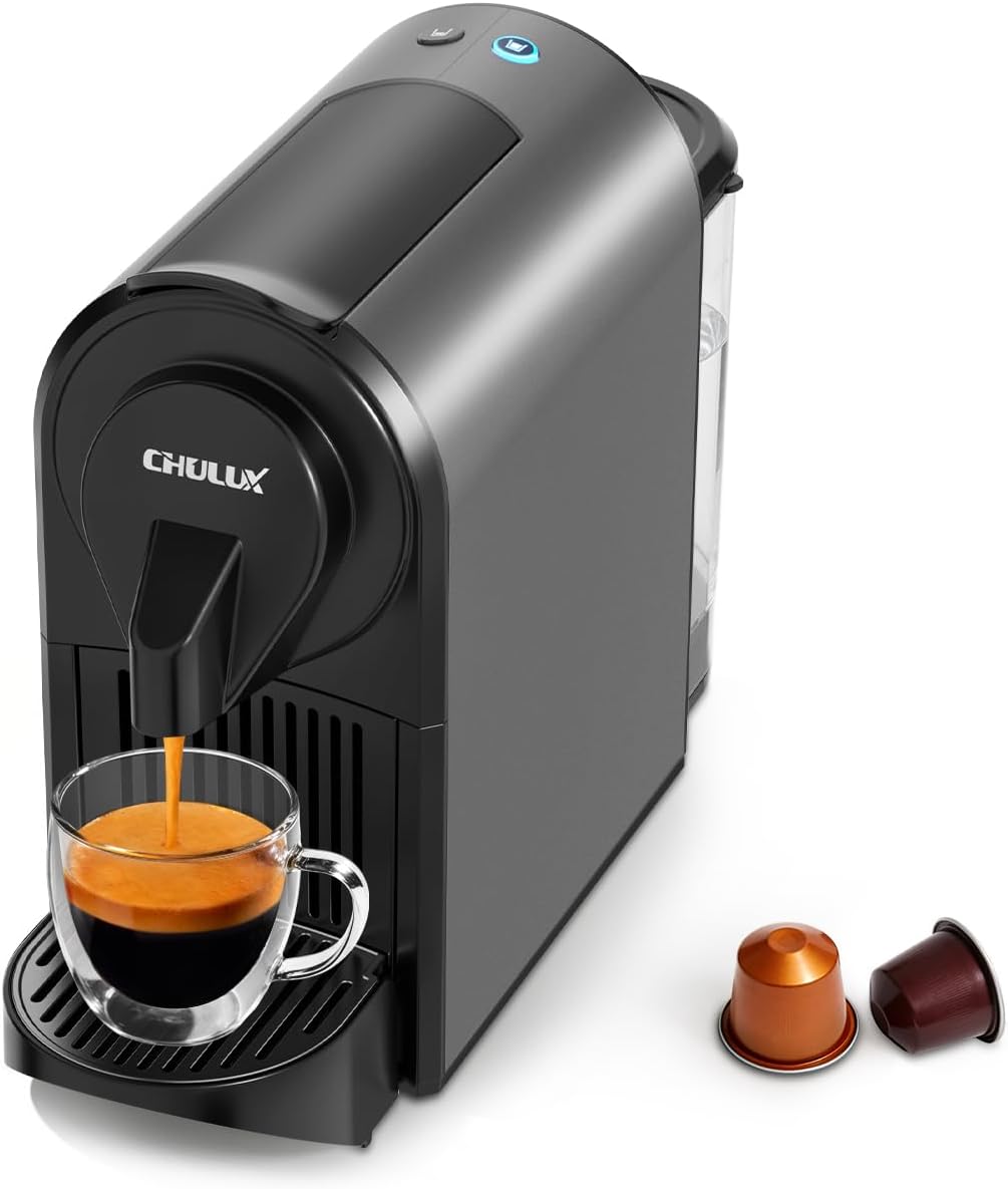 CHULUX Bafè-Pro Cafetera Espresso para cápsulas Nes Pod, bomba de alta presión de 20
