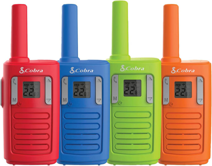Walkie Talkies de Familia Cobra RX100 de 16 Millas de Alcance (Paqu...