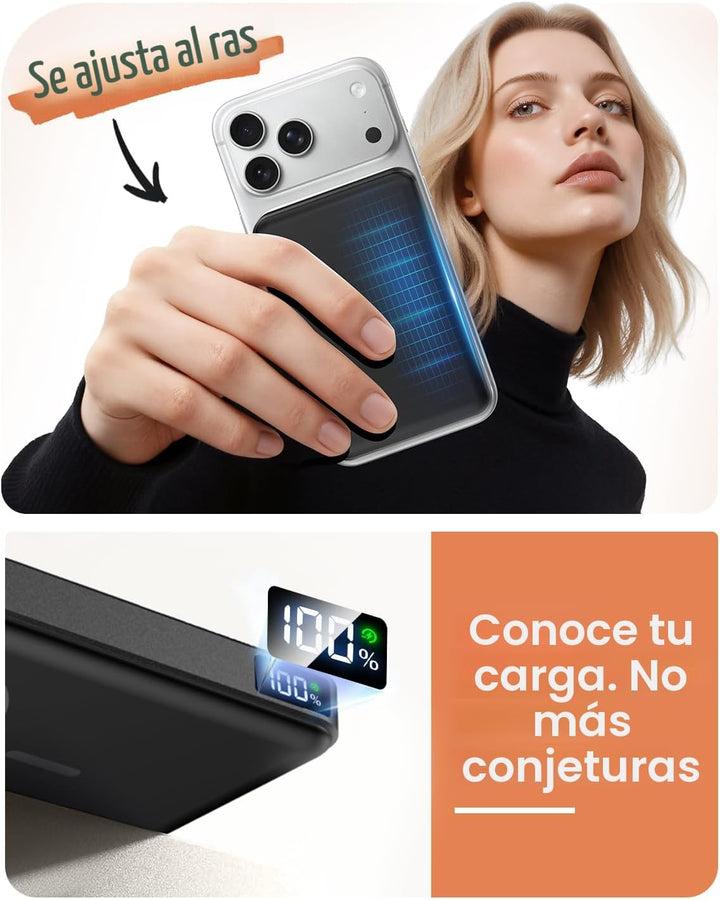 Golioklsy para cargador portátil Magsafe, banco de energía de 10000...