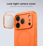 SURITCH para iPhone 18 Pro Case para MagSafe, Protección de cámara, Naranja