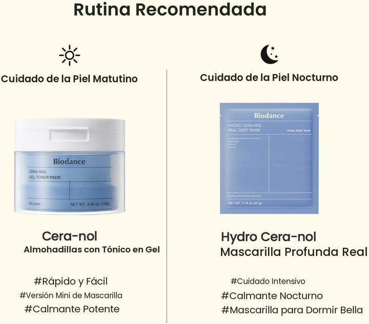 Biodance Cera-nol Almohadillas de tóner de gel, almohadillas de tón...