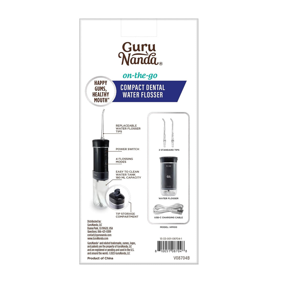 GuruNanda Mini irrigador de agua de viaje \u2013 Irrigador oral ina...