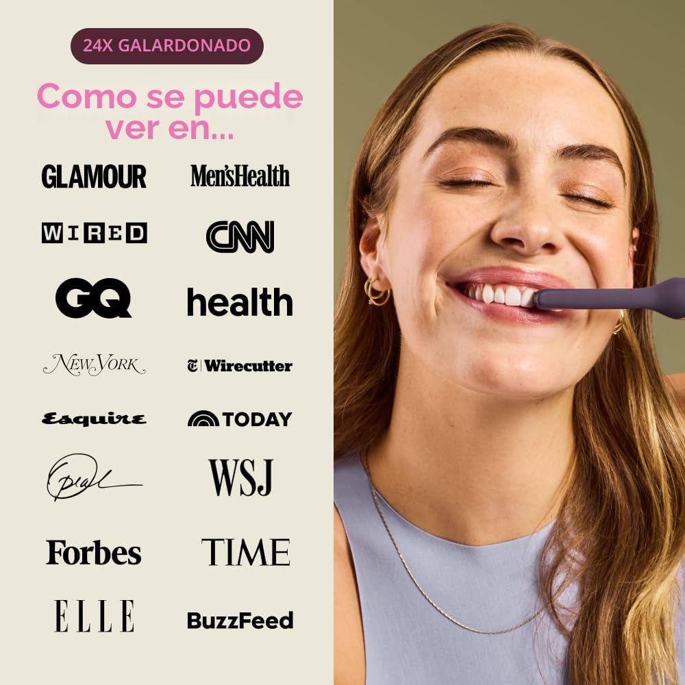 Quip Cepillo de dientes sónico para adultos con temporizador, inclu...