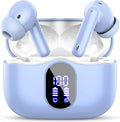 Auriculares inalámbricos, Bluetooth 5.4 Auriculares estéreo de bajos, Azul pálido