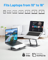 Metfut Almohadilla de enfriamiento para laptop con ventilador Enfri...