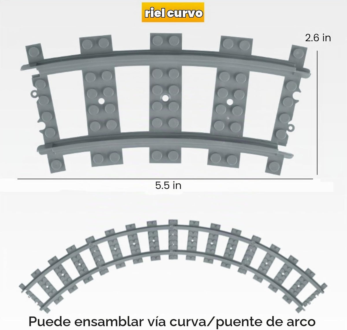 Finger Rock Juego de bloques de construcción de pistas de tren de ciudad, 212 piezas de rieles flexibles para vías de tren, juego de accesorios de expansión de ferrocarril cuesta arriba y descenso, pistas curvas rectas