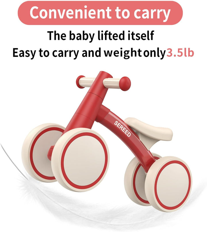 SEREED - Bicicleta de equilibrio para bebés de 1 año, niños y niñas...