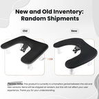 JODSONE Reposabrazos en forma de U negro para técnicos de uñas, Medium, Negro-sin alfombrilla