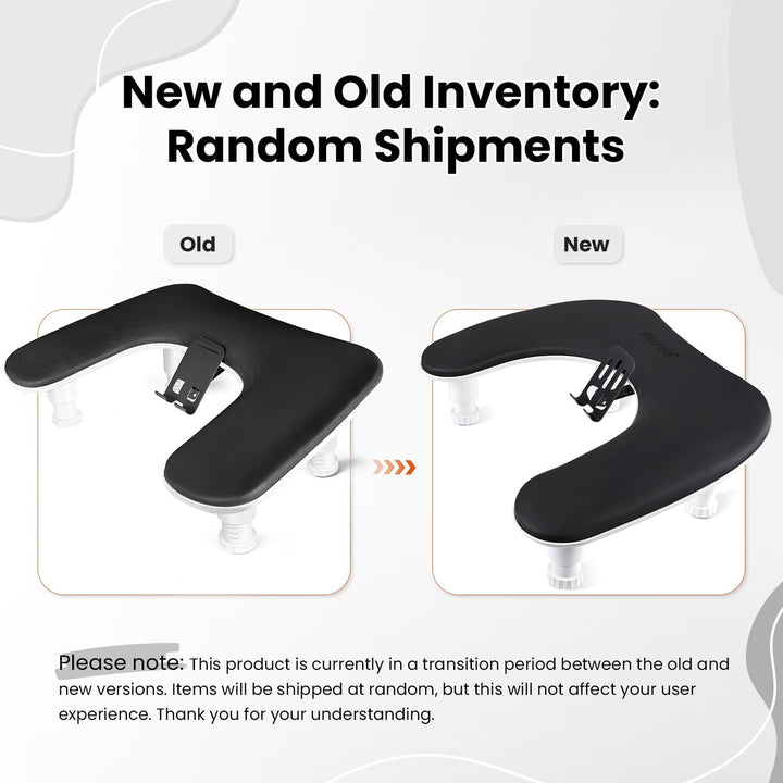 JODSONE Reposabrazos en forma de U negro para técnicos de uñas con...