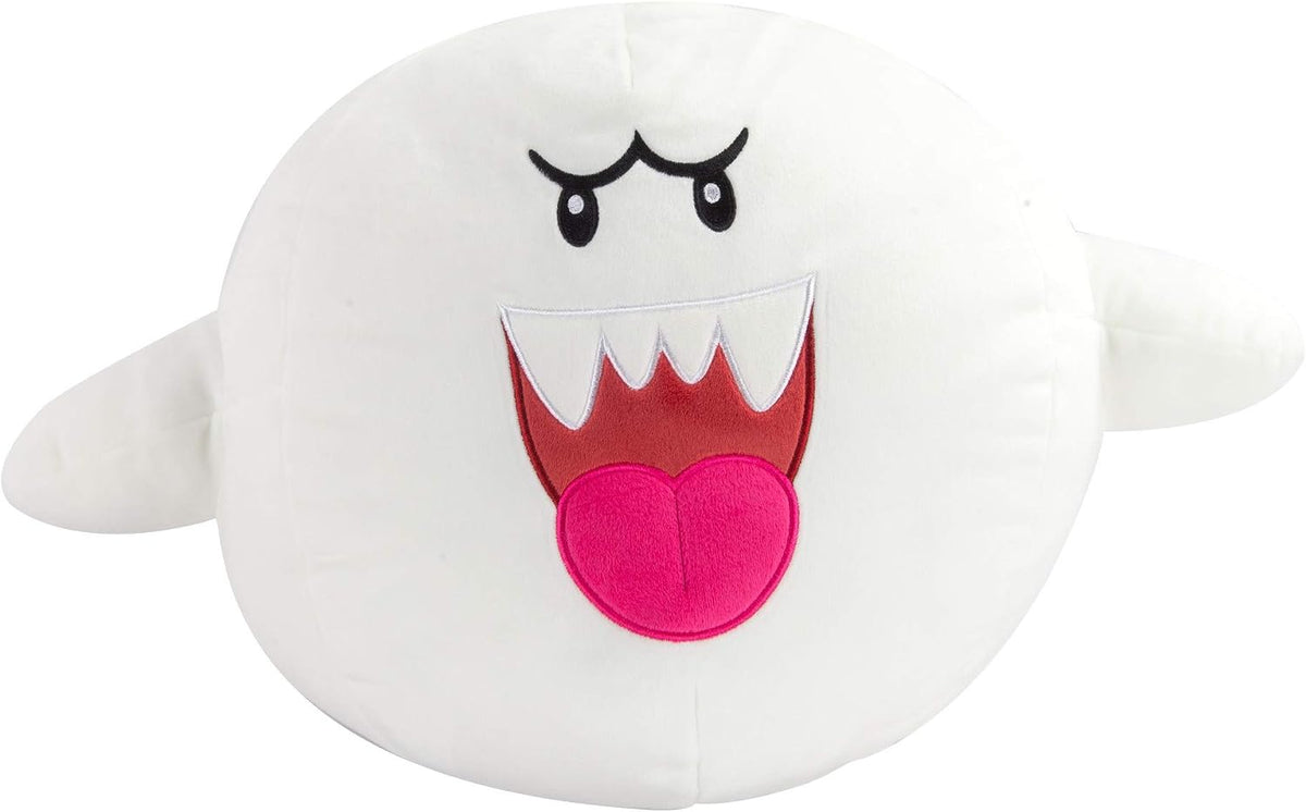 Club Mocchi Mocchi Super Mario Boo Mega - Peluche de 15 pulgadas