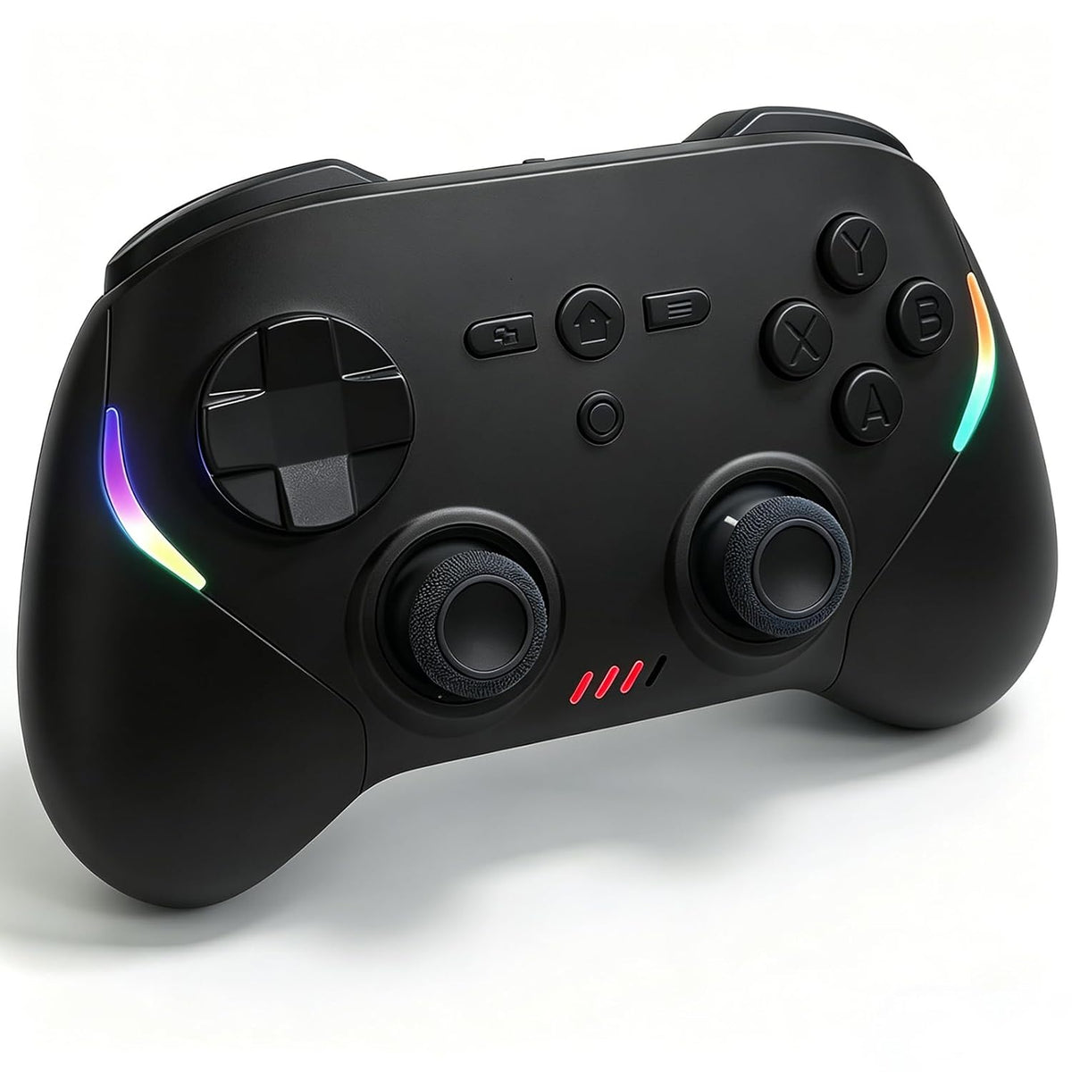 Controlador de juego inalámbrico para Android/iPhone/iPad/iOS/Tablet/Windows PC/Switch 2, Bluetooth Teléfono Móvil Gamepad con Joysticks Hall / Hall Triggers/Luces RGB/ Vibración/Giroscopio de seis
