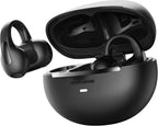 Auriculares con clip, auriculares inalámbricos Bluetooth 6.0 de oreja abierta con control táctil, diseño ligero de clip para la oreja, auriculares deportivos aptos para gafas para correr