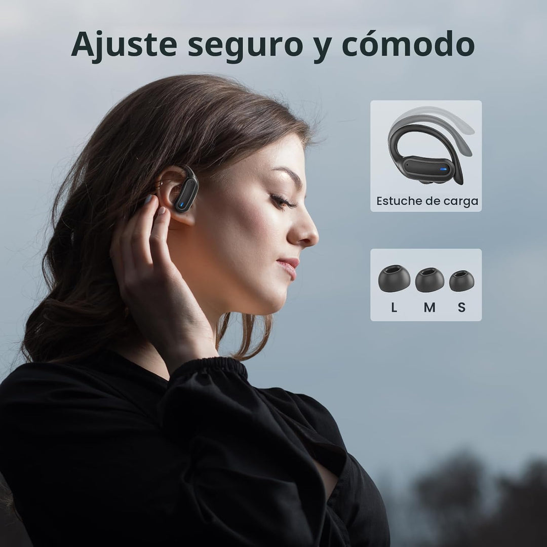 Auriculares inalámbricos, auriculares Bluetooth 5.4, auriculares es...