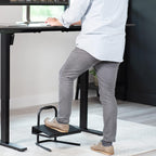 Lámpara VIVO Reposapiés ergonómico ajustable en altura con plataforma de alivio, taburete elevado para estación de trabajo cómoda de sentarse a pararse, superficie antideslizante, portátil, para uso en casa