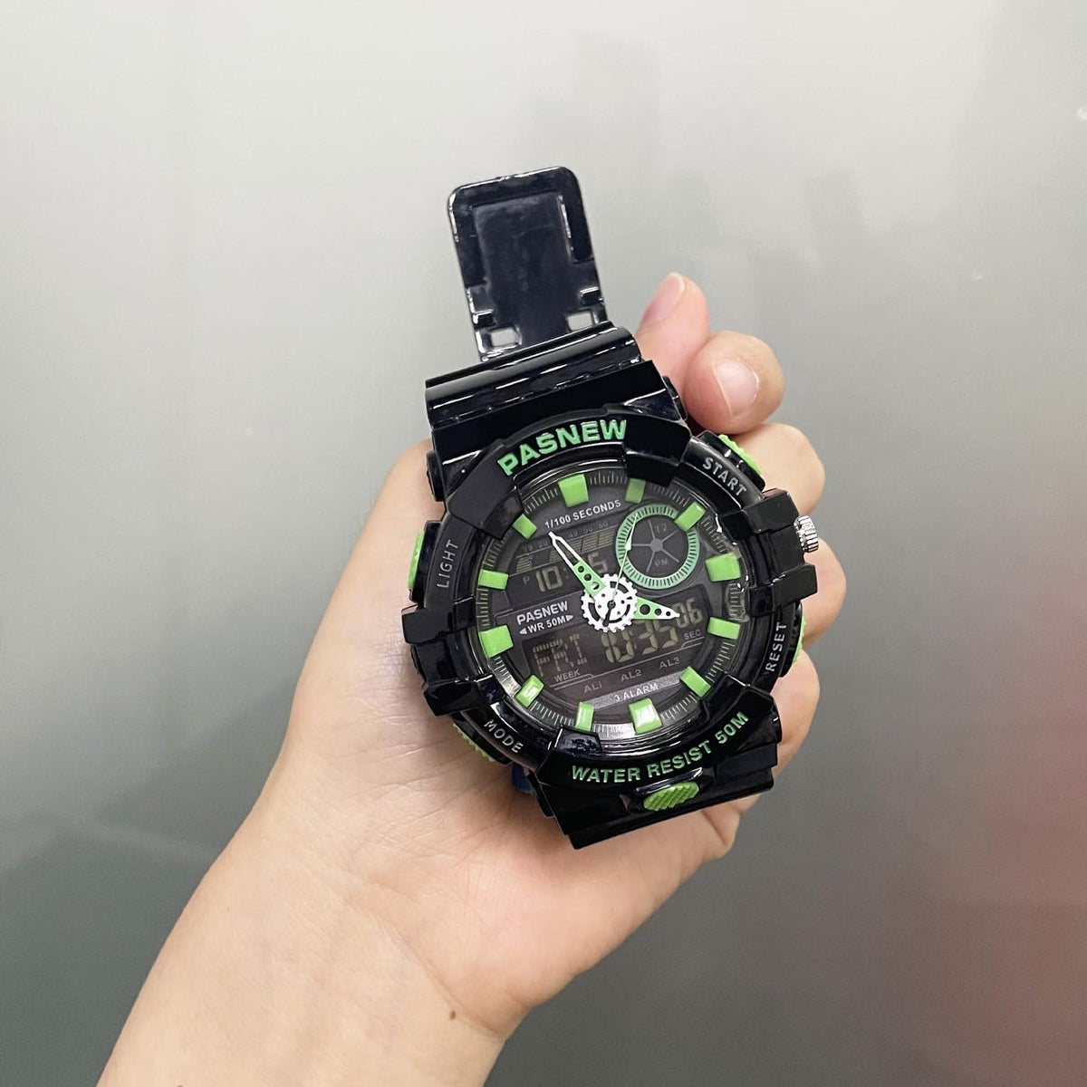PASNEW Reloj Digital-Analógico para Adolescentes, Niño/Nina