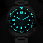 ADDIESDIVE Relojes de cuarzo para buceo, zafiro sintético, 200 M, impermeable, bisel de cerámica, luminoso, de acero inoxidable, reloj grande para hombre