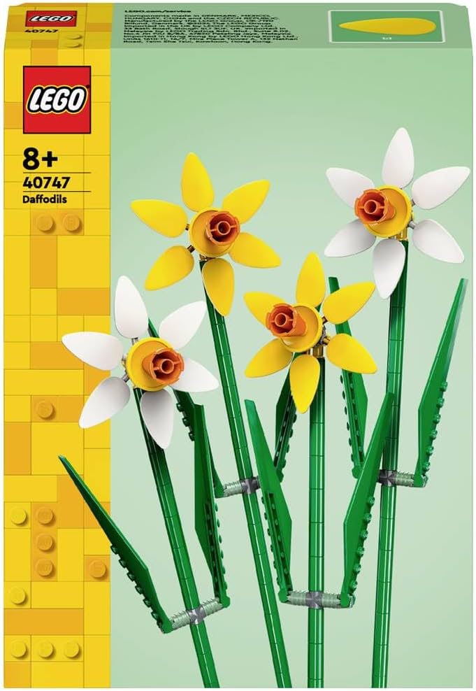 Lego Creator Narcisos, kit de construcción de flores artificiales,...