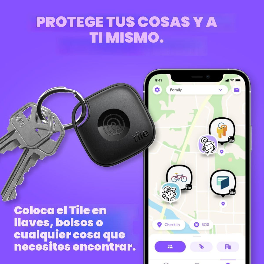 Tile by Life360 Essentials - Rastreadores Bluetooth y