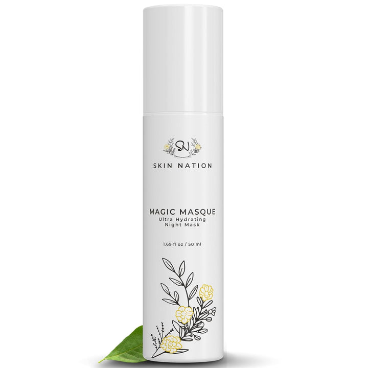 Mascarilla facial para el cuidado de la piel con ácido hialurónico,...