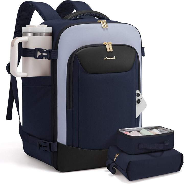 LOVEVOOK Mochila de viaje de 40 L para mujeres y hombres, mochila g...