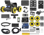 Kit robótico para Arduino Robot Car Cámara AI Reconocimiento de visión, seguimiento de objetivos, prevención de obstáculos, robot STEM programable, regalo para mayores de 14 a 16 años, kit