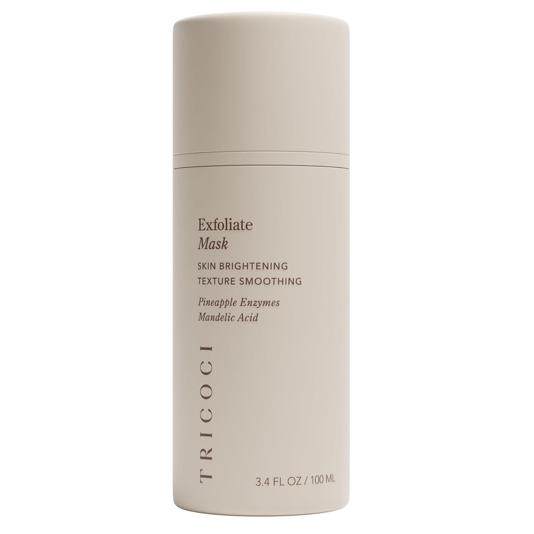 Tricoci Mascarilla facial con enzima iluminadora, tratamiento exfol...