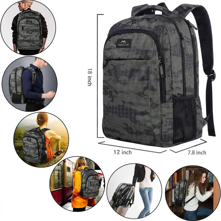 MATEIN - Mochila para computadora de 17.3 pulgadas, mochila de viaj...