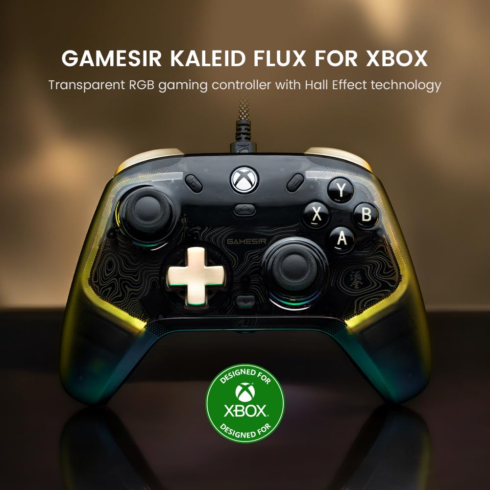 GameSir Kaleid Flux Enhanced Wired Controller for Xbox, RGB Lightin...