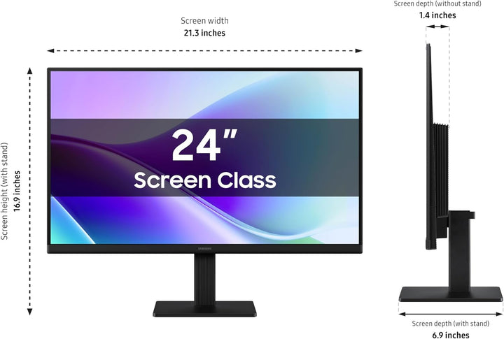 Samsung 24" S3 (S32GF) FHD Monitor de alta resolución con panel...