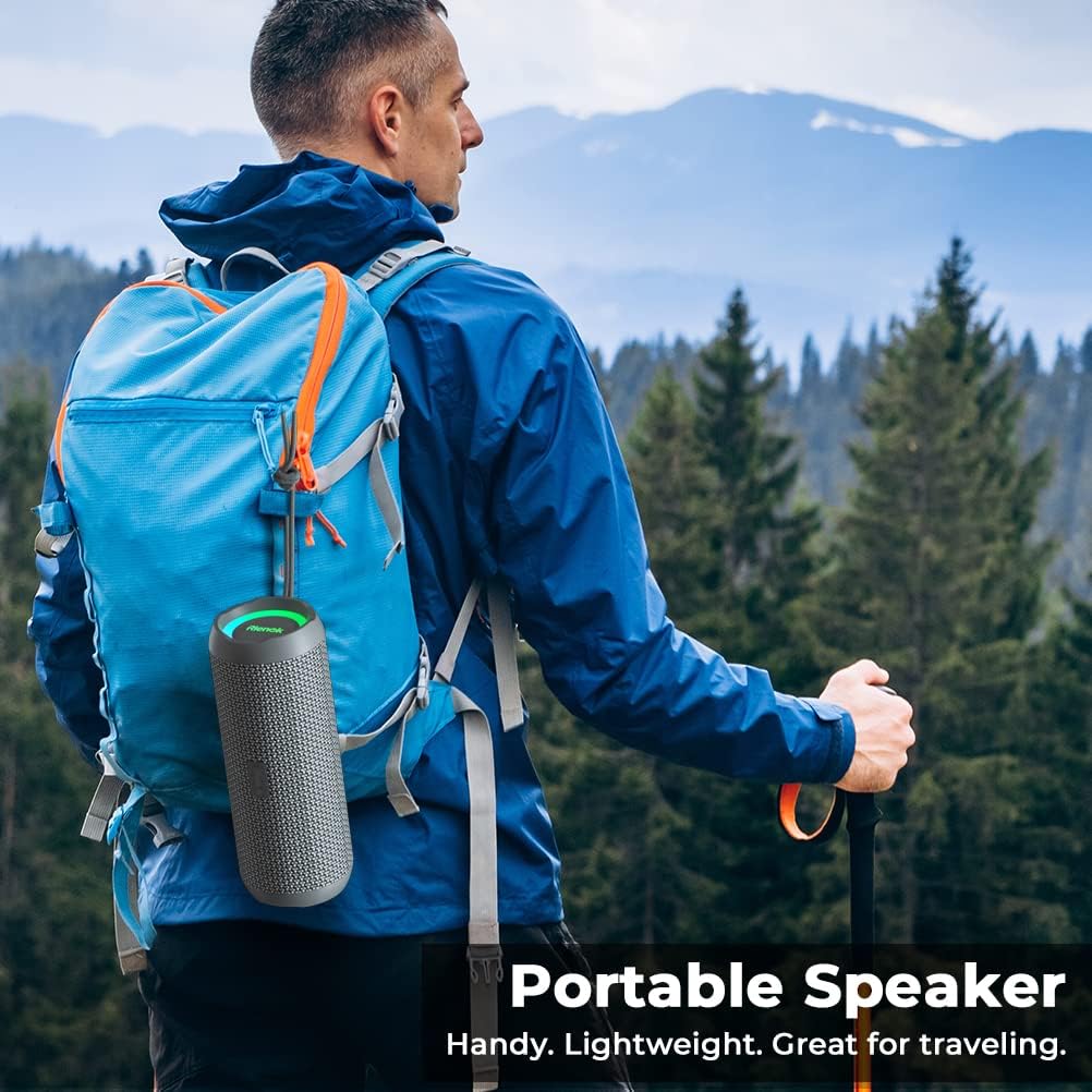 RIENOK - Bocina Bluetooth 30W portátil con emparejamiento dual, son...