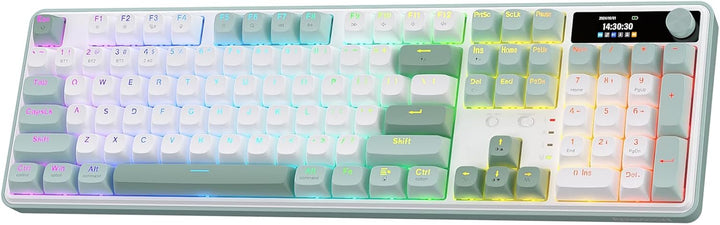 Redragon Teclado inalámbrico para juegos K761 con pantalla Hype y p...
