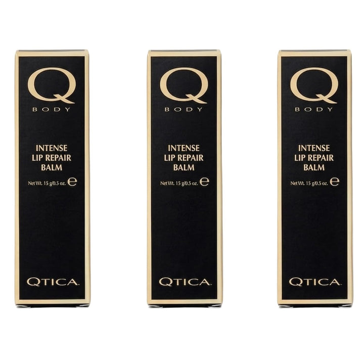 Qtica Bálsamo reparador labial intenso (juego de 3)
