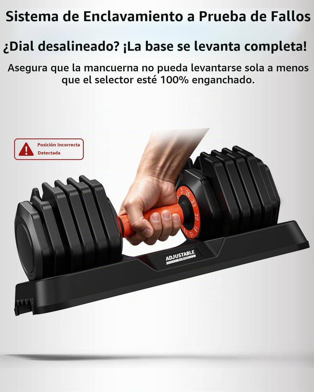 Juego de mancuernas ajustables de 25 libras, 50 libras, mancuernas