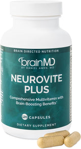 BRAINMD Dr Amen NeuroVite Plus - 120 cápsulas - Suplemento multivit...