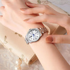 OLEVS Reloj de Lujo para Mujeres, Modo Pequeño de Muñeca, Acero Inoxidable, Reloj para Damas, Calendario