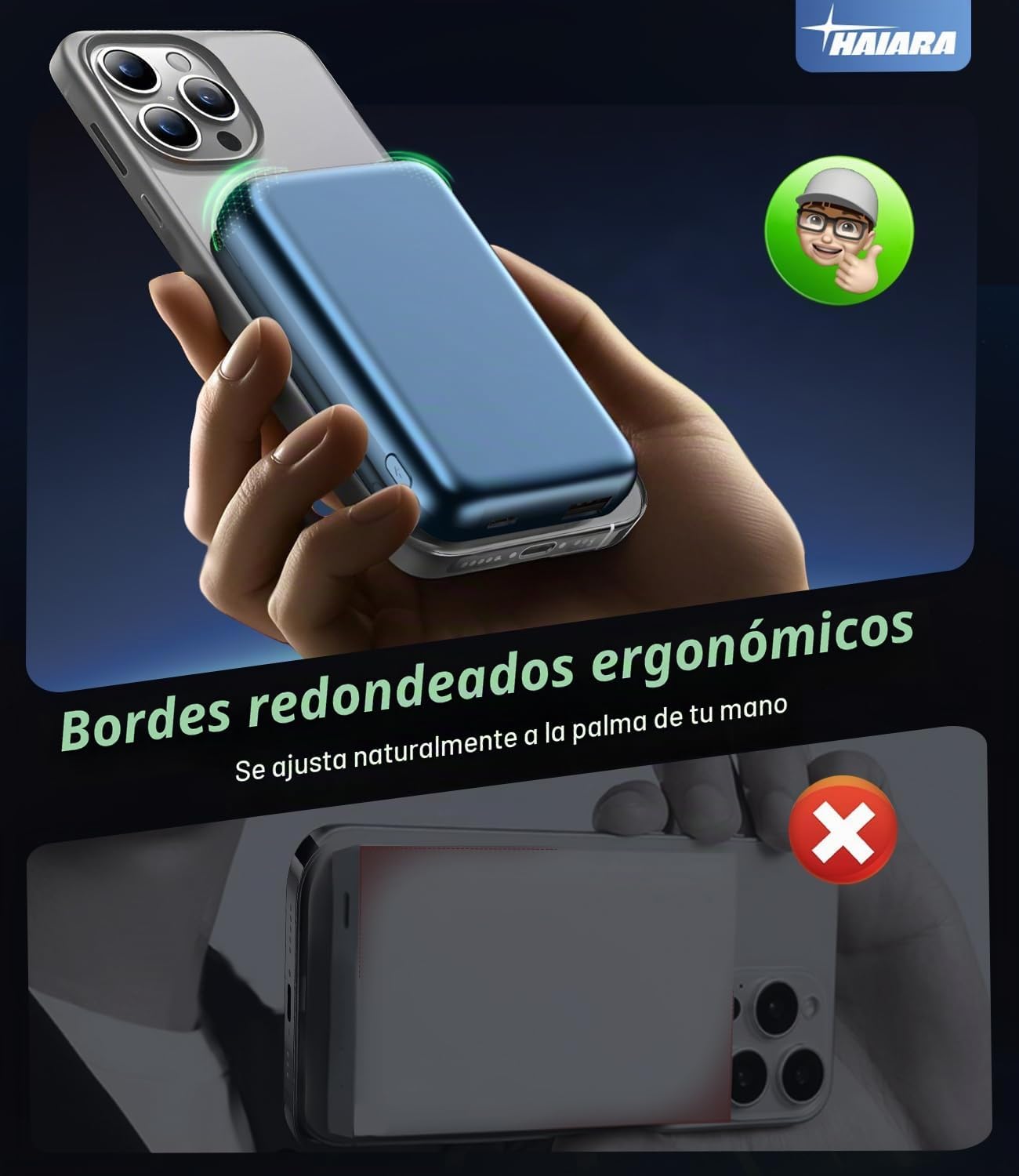 Cargador portátil para banco de energía Magsafe - Cargador magnétic...