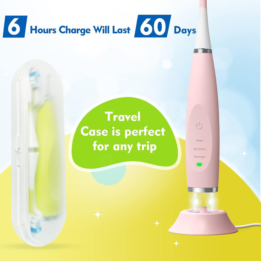 FUMEIKANG Cepillos de dientes eléctricos para niños, cepillo de die...