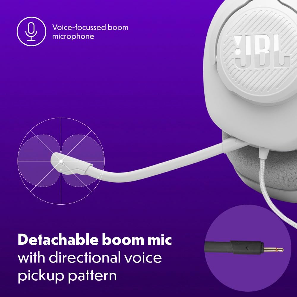 JBL Quantum 100M2 - Auriculares con cable para juegos con micrófono...