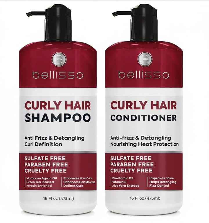 Set de champú y acondicionador para cabello rizado - Para definir r...