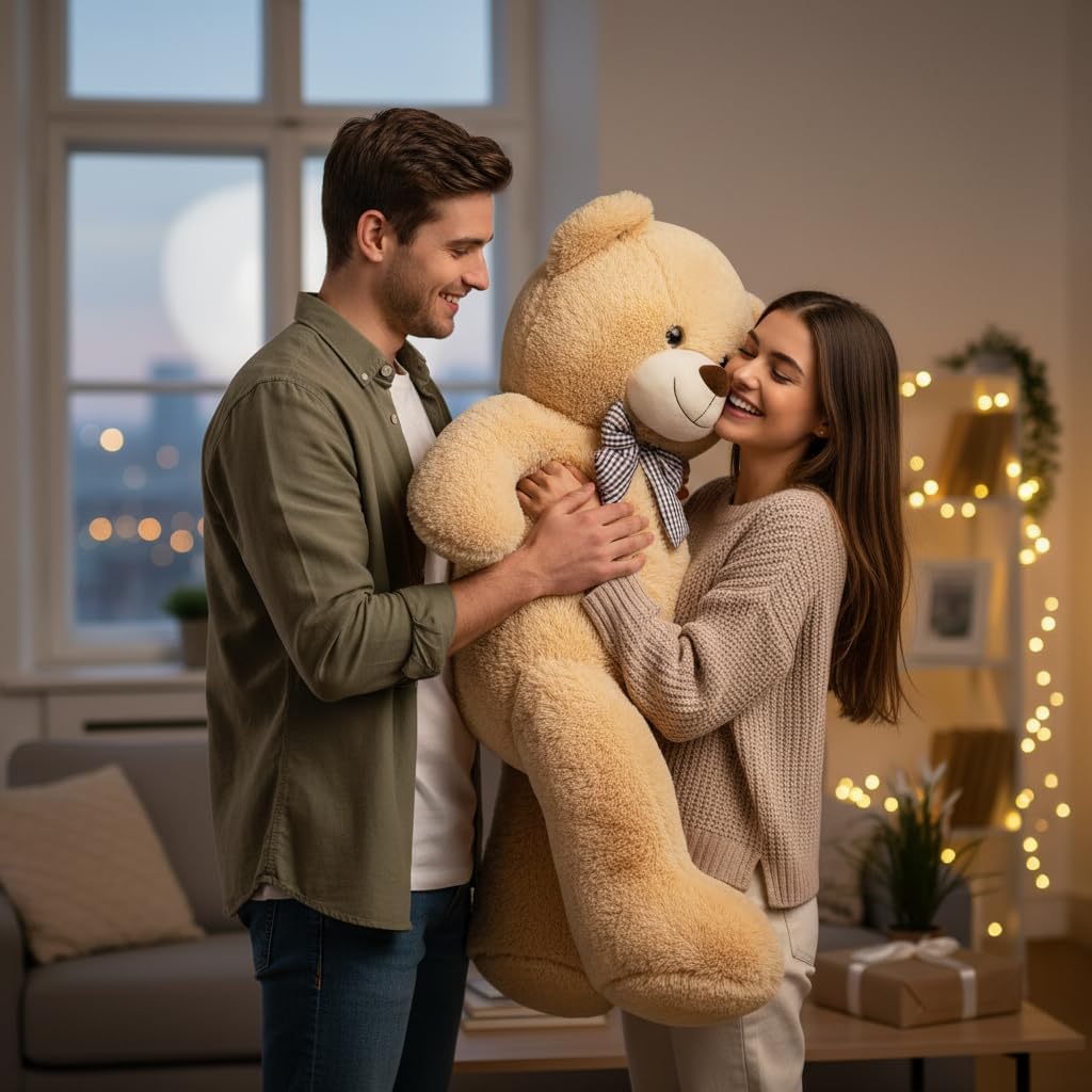 MorisMos Giant Teddy Bear 4 Feet, Big Teddy Bear Stuffed Animal