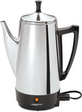 Cafetera eléctrica Presto, de acero inoxidable, rinde 12 tazas, ninguno , Plateado