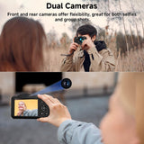 Cámara digital, cámara compacta 4K WiFi 75MP con pantalla táctil zo...