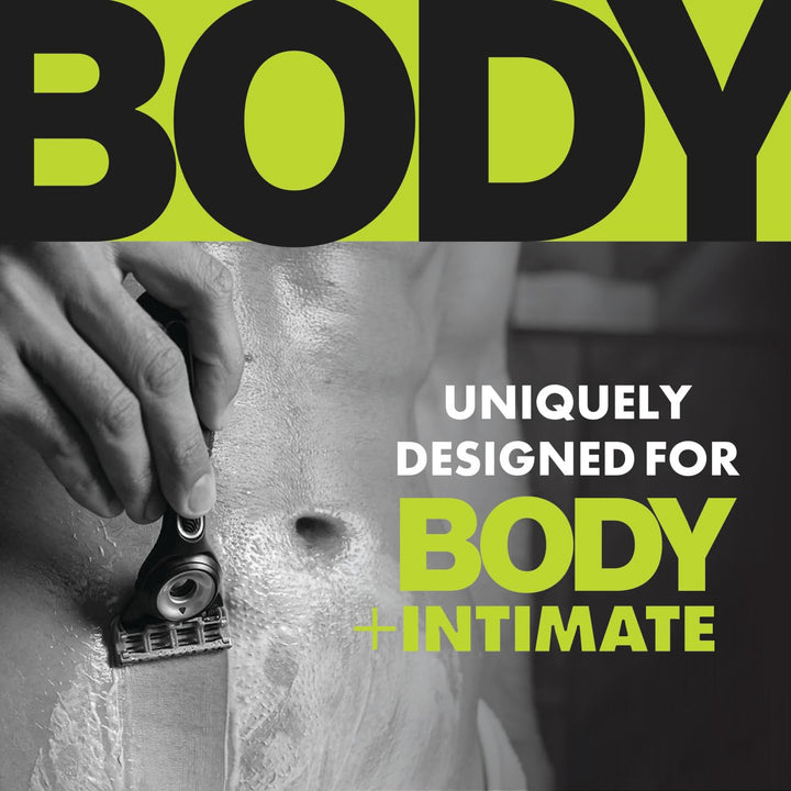 Gillette Labs Body + Intimate Razor para hombres, mango + 2 repuest...
