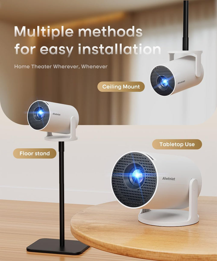 Mini proyector con Wifi 6 y Bluetooth5.4, proyector portátil 4K, pr...