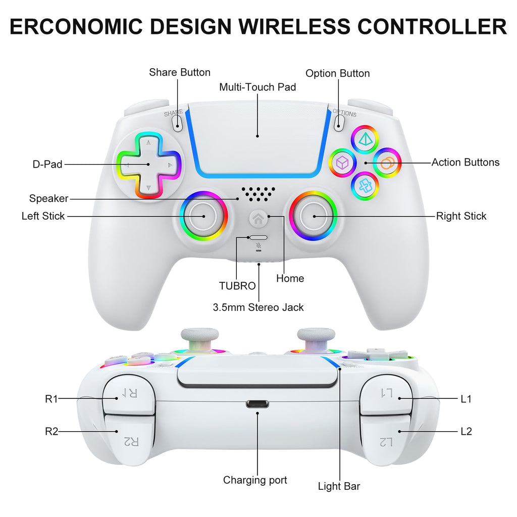 Control inalámbrico BUERTT compatible con PS5