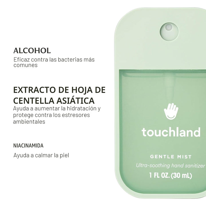 Touchland Bruma brillante + niebla suave + estuche de niebla blanca...