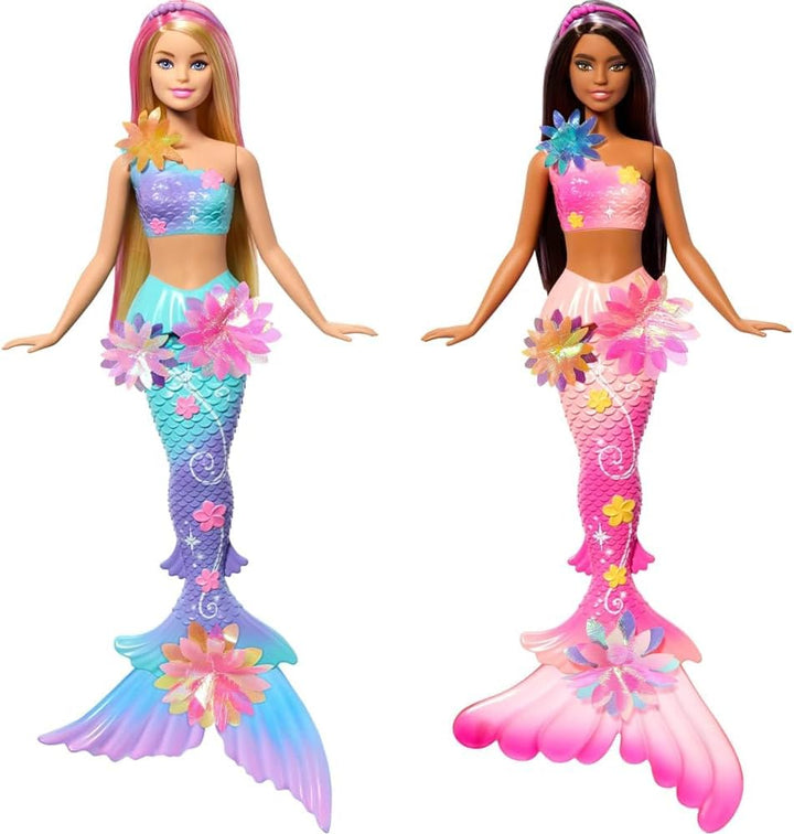Paquete de Sirena Barbie con Flores Mágicas Sorpresa que Florecen y...