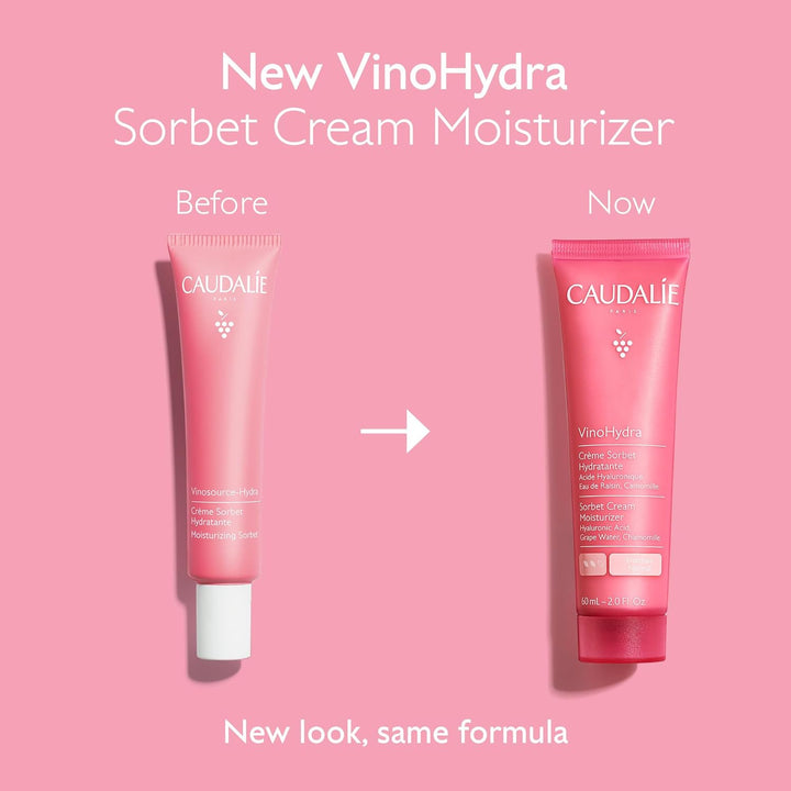 Caudalie VinoHydra Sorbet Crema Hidratante con Ácido Hialurónico -...