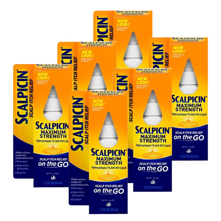 Scalpicin Alivio de la picazón del cuero cabelludo, 1.5 fl oz. Máxi...